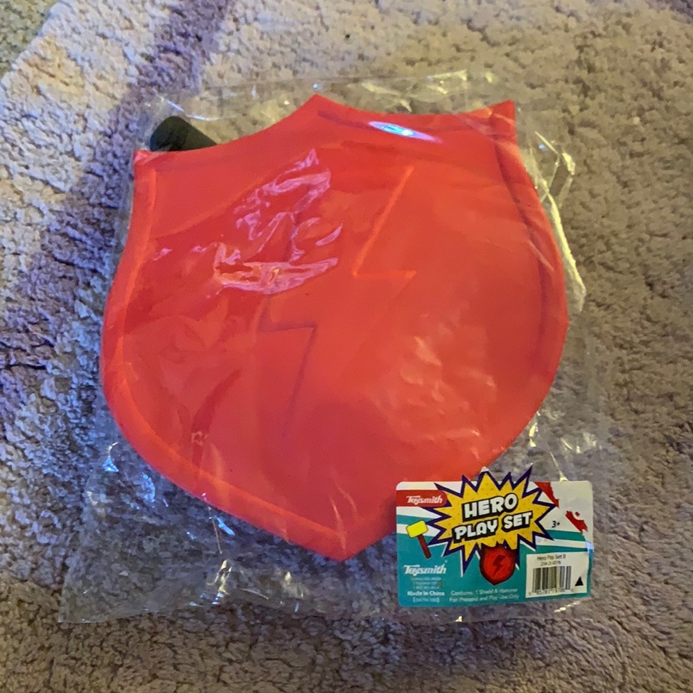 Toysmith Superhero Play Set Foam Shield and Hammer